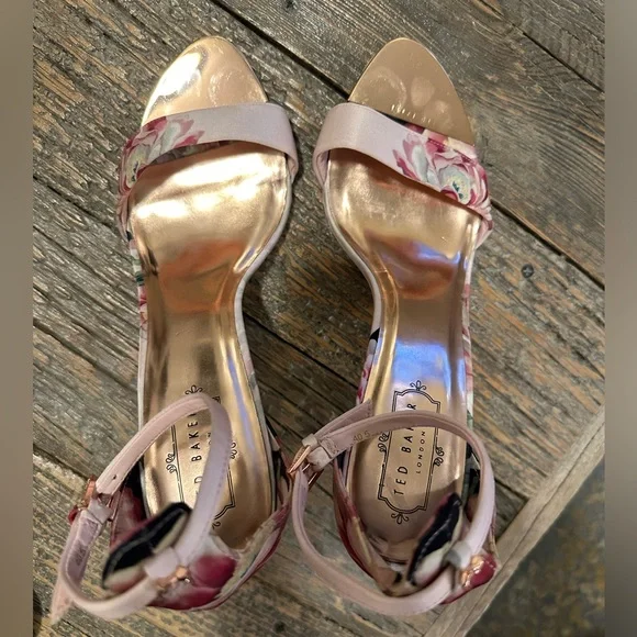 Ted Baker Floral Heels - Sz 40.5 - Picture 6 of 7